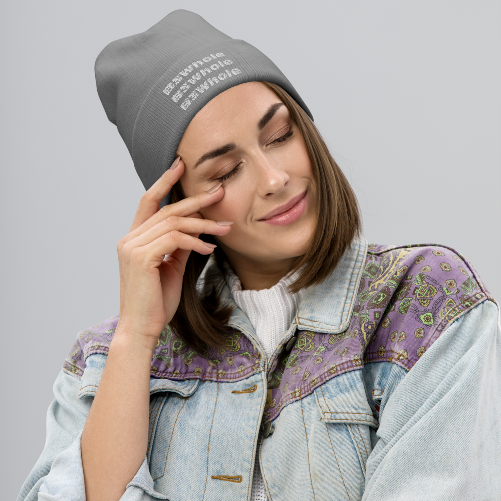 Repeat Embroidered Beanie