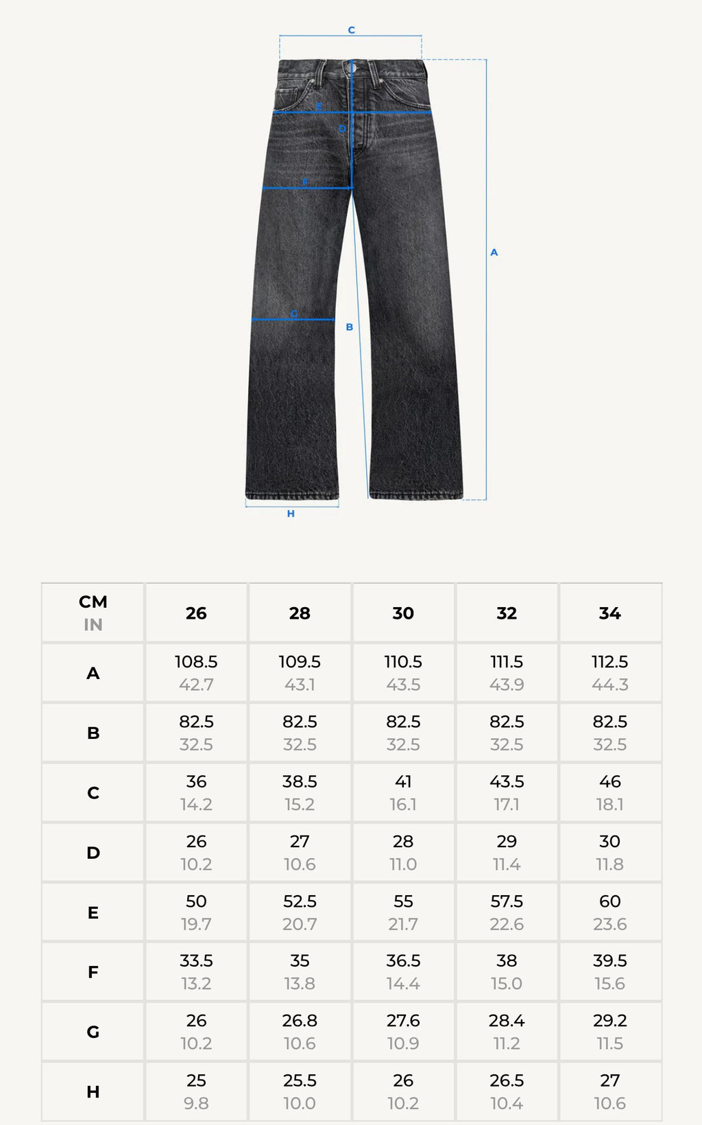 Faded Blue Mid Loose Fit Jeans