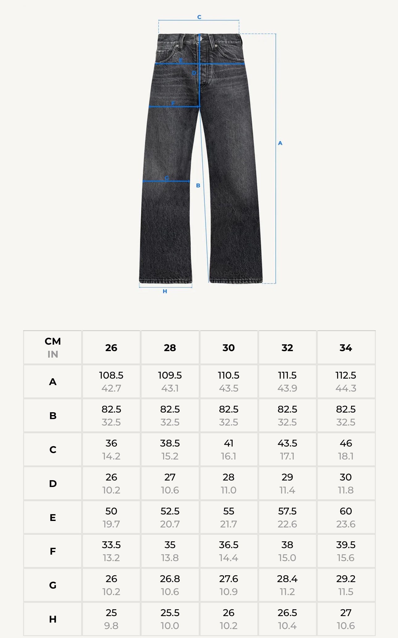 Faded Blue Mid Loose Fit Jeans