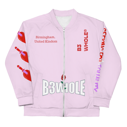 Pink LOVE IS FOR EVERYONE Unisex Bomber Jacket