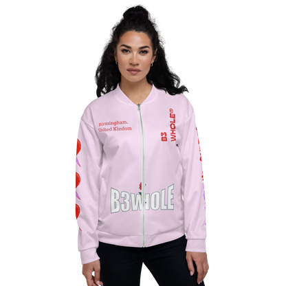 Pink LOVE IS FOR EVERYONE Unisex Bomber Jacket