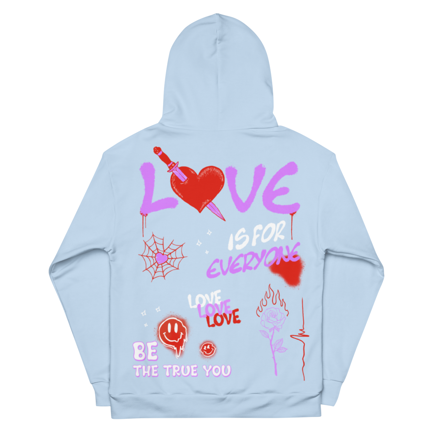 LOVE IS FOR EVERYONE Powder Blue Hoodie