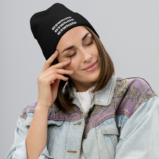 Repeat Embroidered Beanie