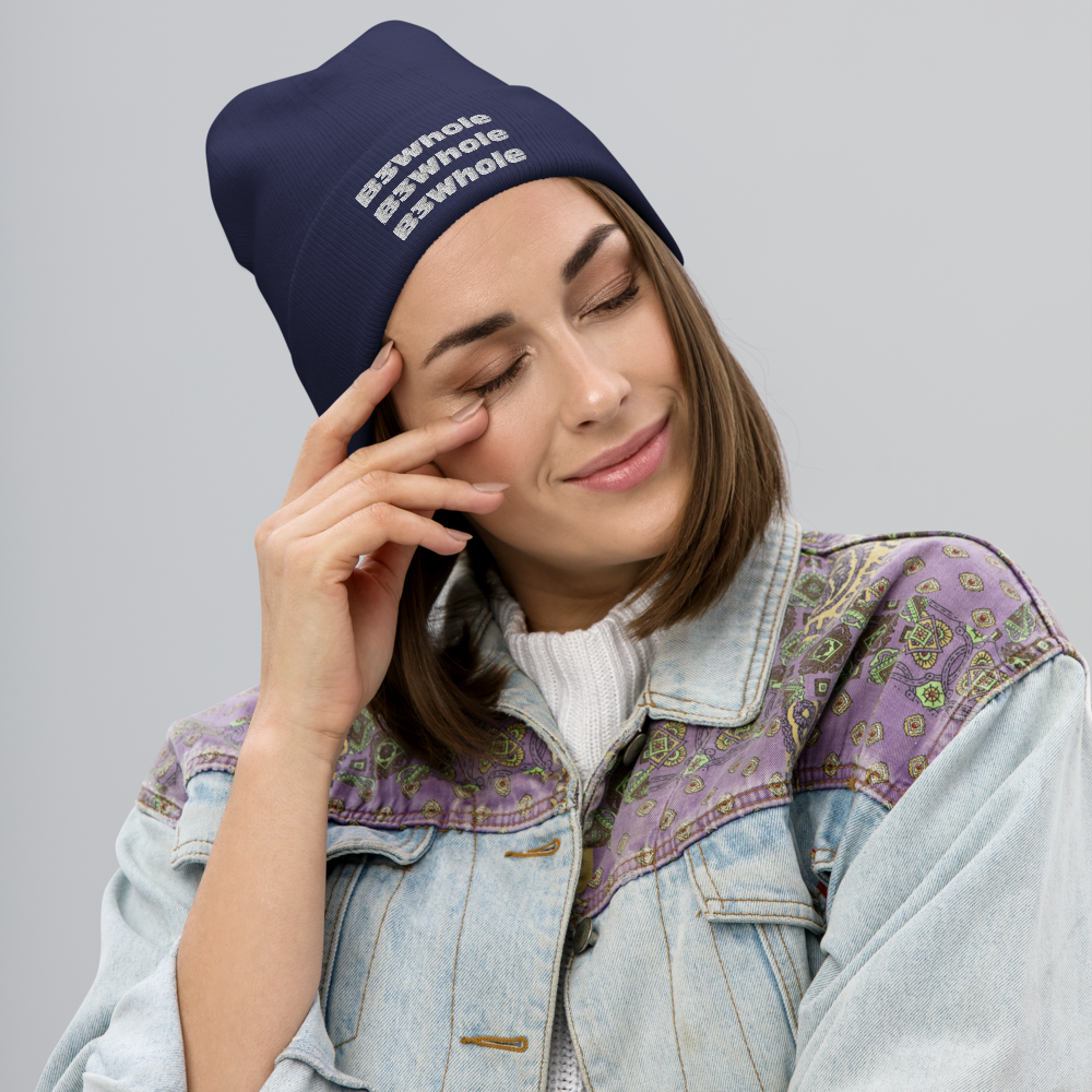 Repeat Embroidered Beanie