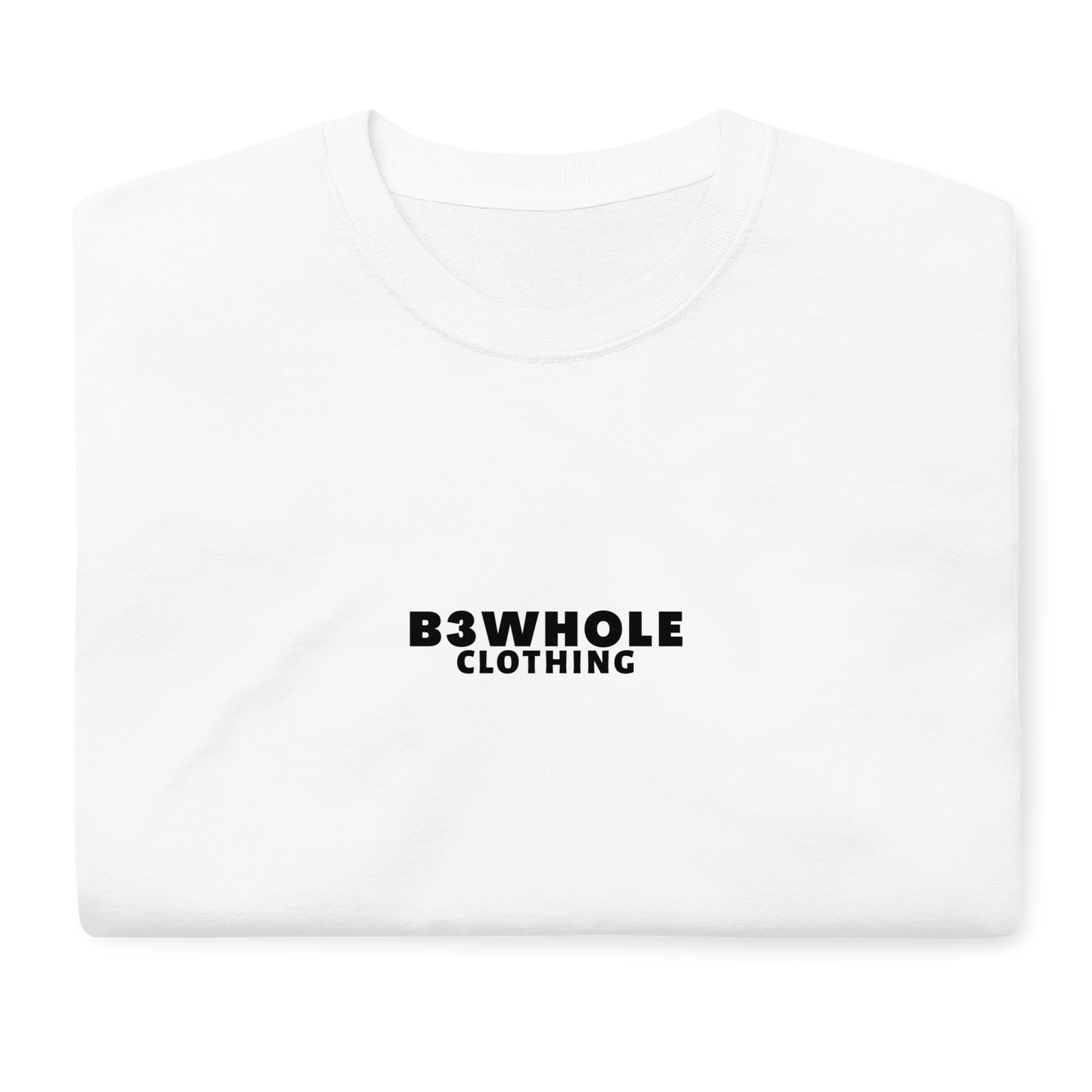 B3WHOLE CLOTHING Studio White T-Shirt – Premium Comfort & Bold Streetwear Style