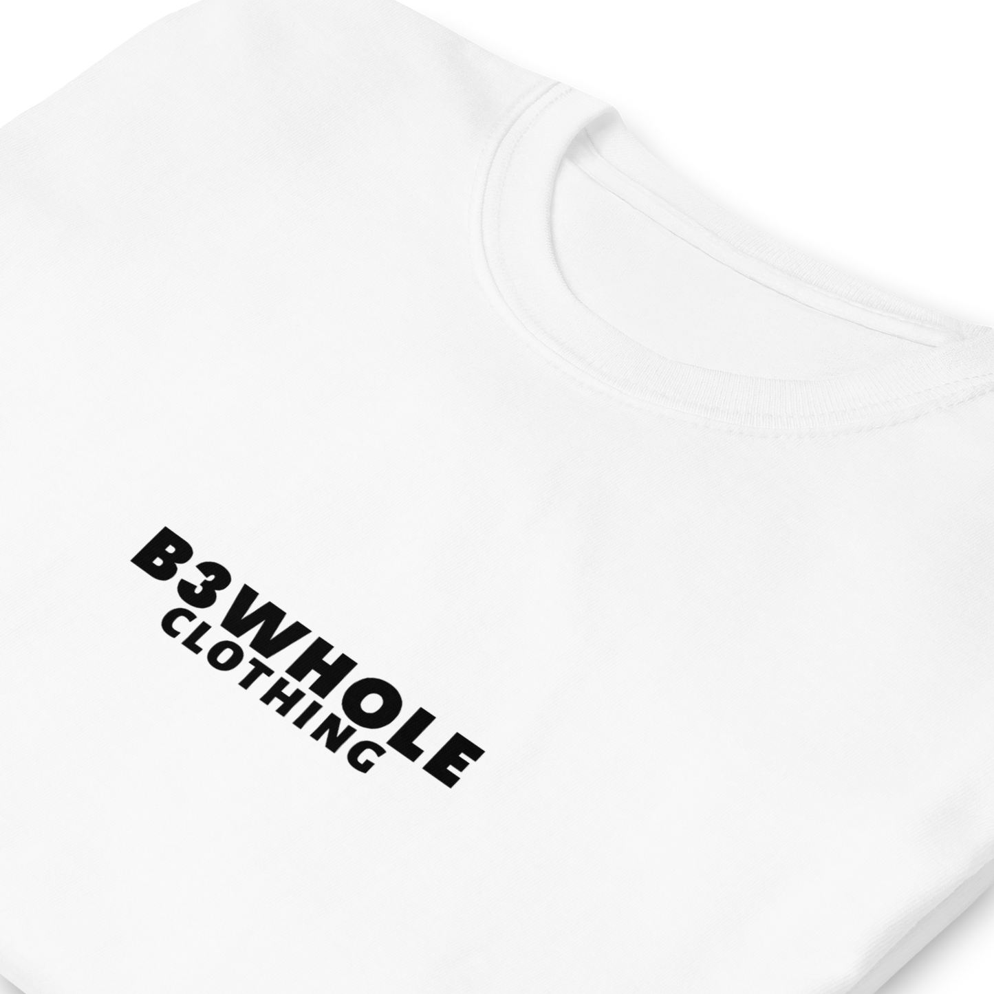 B3WHOLE CLOTHING Studio White T-Shirt – Premium Comfort & Bold Streetwear Style